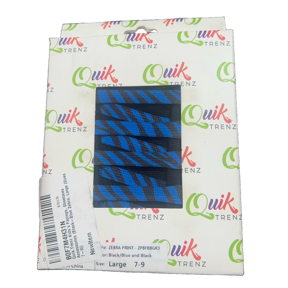8N26/ Visit the Quik Trenz Store Kids's Facings, Shoelaces Accessories